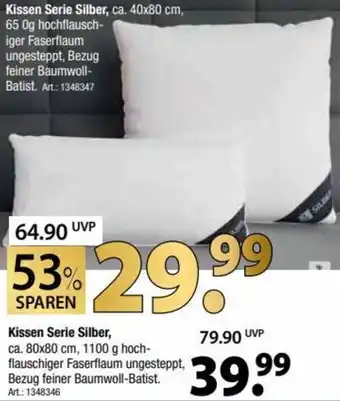 Zurbrüggen Kissen Serie Silber Angebot