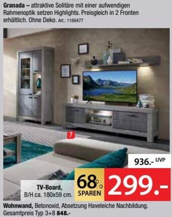 Zurbrüggen Wohnwand Angebot