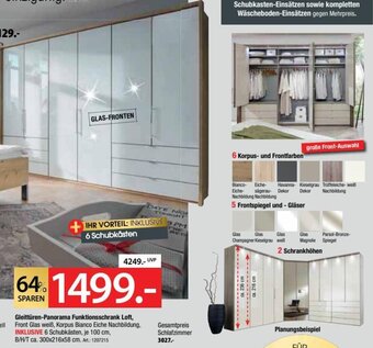Zurbrüggen Gleittüren-Panorama Funktionsschrank Loft Angebot