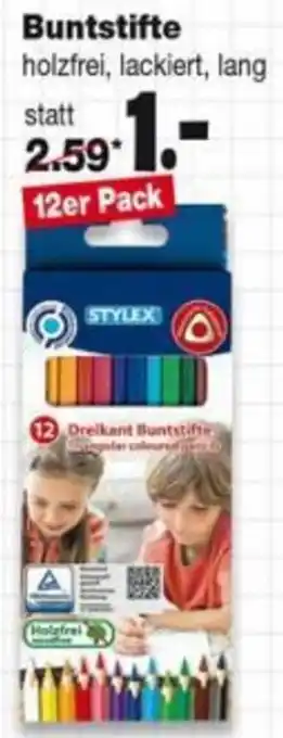 Repo Markt STYLEX Buntstifte 12er Pack Angebot