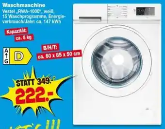 Repo Markt Waschmaschine Vestel „RWA-1000“ Angebot