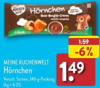 Aldi Nord MEINE KUCHENWELT Hörnchen 240 g Packung Angebot