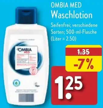 Aldi Nord OMBIA MED Waschlotion 500 ml Flasche Angebot