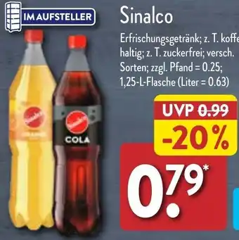 Aldi Nord Sinalco 1,25 L Flasche Angebot