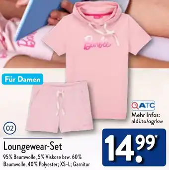 Aldi Nord Barbie Loungewear-Set Angebot