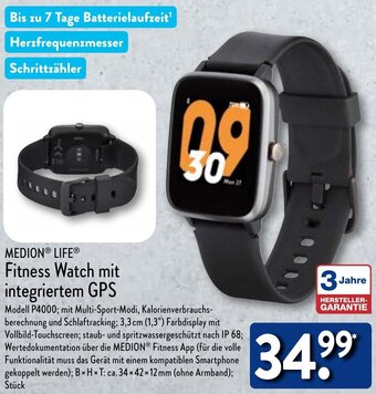 Aldi fitness best sale watch with gps