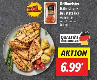 Lidl Grillmeister hahnchen-bruststeaks 1kg Angebot