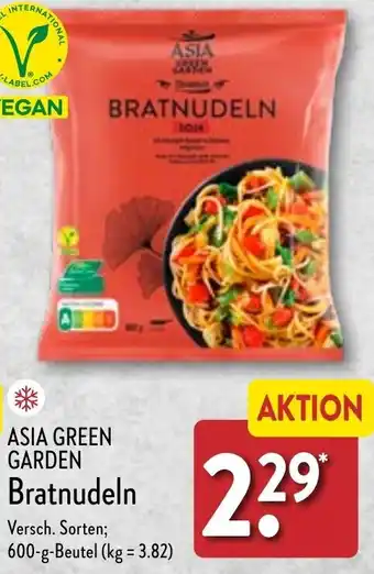 Aldi Nord ASIA GREEN GARDEN Bratnudeln 600 g Beutel Angebot