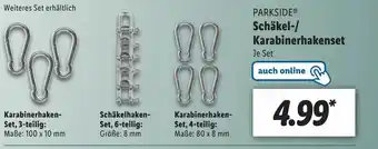 Lidl Parkside schakel-/karabinerhakenset Angebot