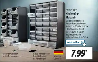 Lidl Parkside kleinteile- magazin Angebot