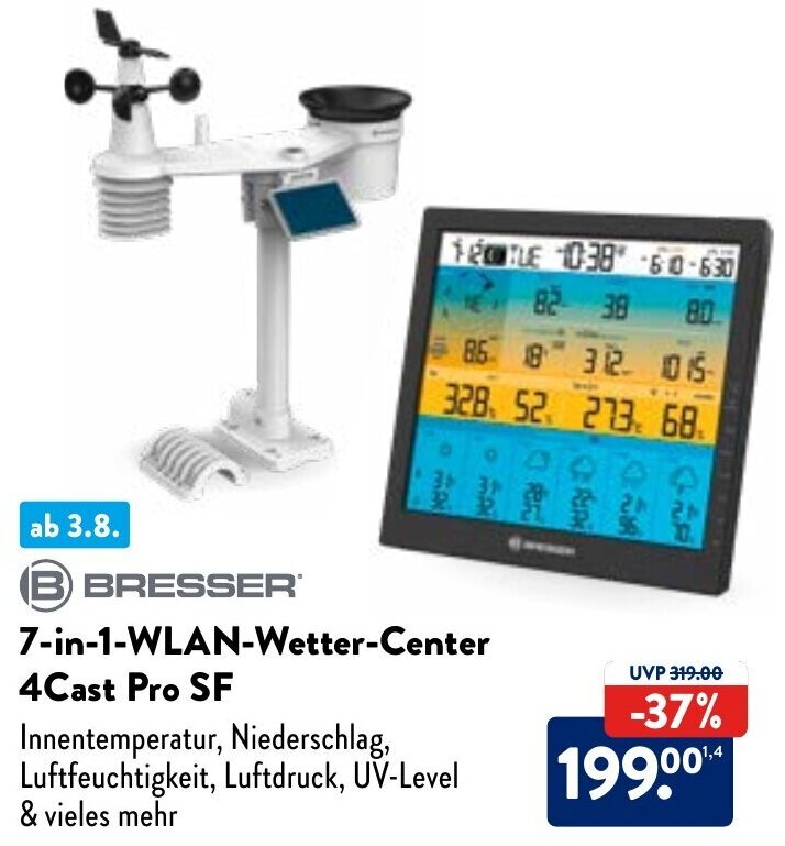 BRESSER 7in1WLANWetterCenter 4Cast Pro SF Angebot bei Aldi Nord