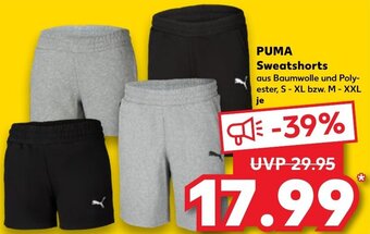 Kaufland PUMA Sweatshorts Angebot