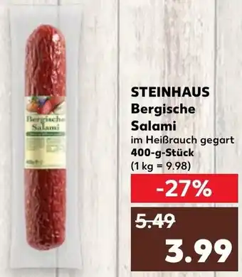 Kaufland STEINHAUS Bergische Salami 400 g Stück Angebot