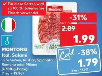 Kaufland MONTORSI Ital. Salami 100 g Packg. Angebot