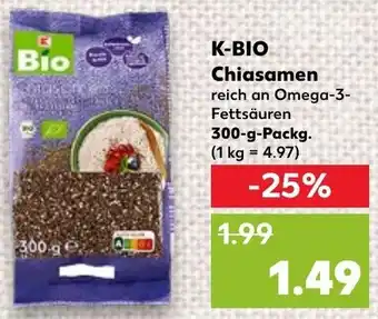 Kaufland K-BIO Chiasamen 300 g Packg. Angebot