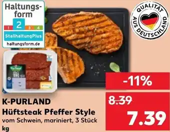 Kaufland K-PURLAND Hüftsteak Pfeffer Style Angebot