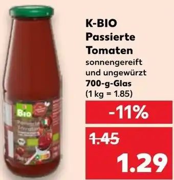 Kaufland K-BIO Passierte Tomaten 700-g-Glas Angebot