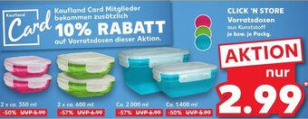 Kaufland CLICK 'N STORE Vorratsdosen Angebot