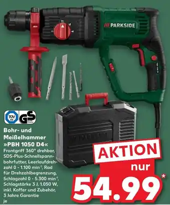 Kaufland PARKSIDE Bohr und Meißelhammer >>PBH 1050 D4<< Angebot