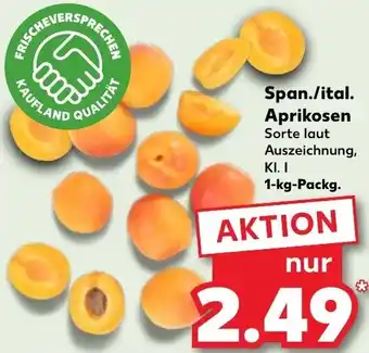 Kaufland Span./ital. Aprikosen 1-kg-Packg. Angebot