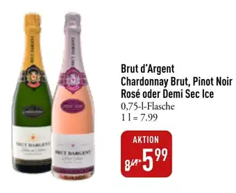 Galeria Markthalle Brut d'Argent Chardonnay Brut, Pinot Noir Rosé oder Demi Sec Ice 0,75-l Angebot