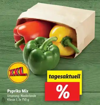 Lidl Paprika mix 750g Angebot