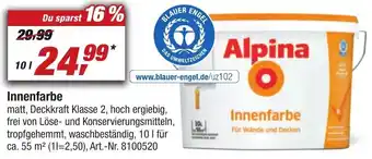 toom Baumarkt Alpina Innenfarbe 10 L Angebot