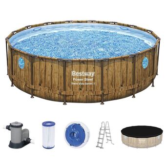 Thomas Philipps Bestway #56725 power steel swim vista series ii pool komplett-set 488x122cm Angebot