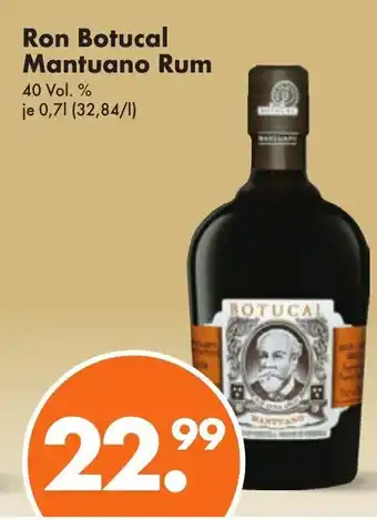 Trink und Spare Ron Botucal Mantuano Rum 40 Vol. % Angebot