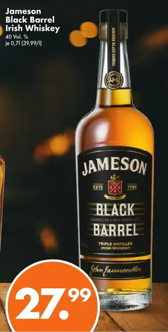 Trink und Spare Jameson Black Barrel Irish Whiskey 700ml Angebot