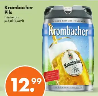 Trink und Spare Krombacher Pils Frischefass je 5,0l Angebot