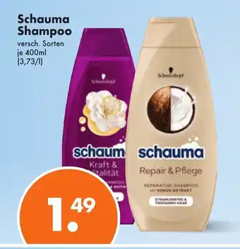 Trink und Spare Schauma Shampoo versch. Sorten je 400ml Angebot