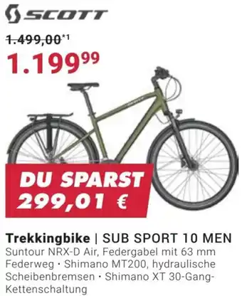 Fahrrad XXL SCOTT Trekkingbike | SUB SPORT 10 MEN Angebot