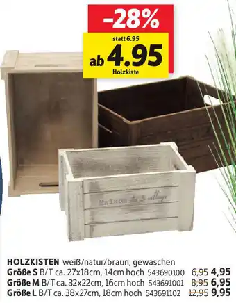 SCONTO HOLZKISTEN Angebot