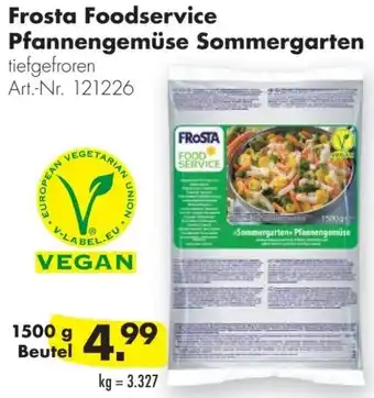 Handelshof Frosta Foodservice Pfannengemüse Sommergarten 1500 g Beutel Angebot