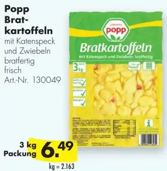 Handelshof Popp Bratkartoffeln 3 kg Packung Angebot