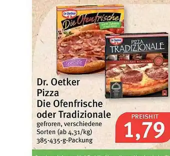 Feneberg Dr. Oetker Pizza Die Ofenfrische oder Tradizionale Angebot