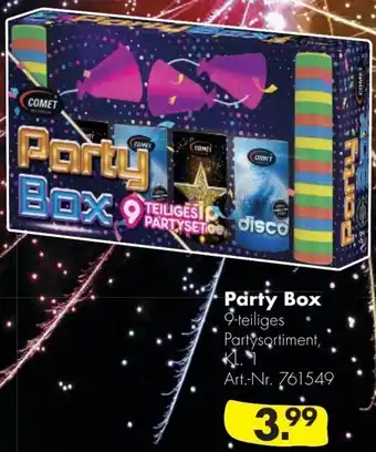 Handelshof COMET FEUERWERK Party Box 9-teiliges Angebot