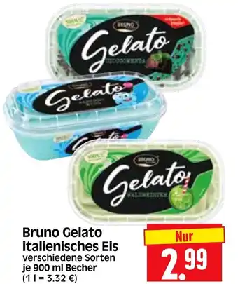 Edeka Herkules Bruno Gelato italienisches Eis 900 ml Becher Angebot