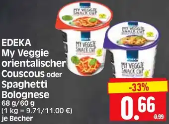 Edeka Herkules EDEKA My Veggie orientalischer Couscous oder Spaghetti Bolognese 68 g/60 g Angebot