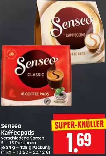 Edeka Herkules Senseo Kaffeepads 84 g-125 g Packung Angebot