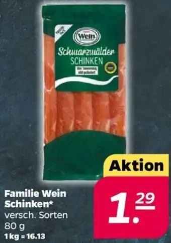 NETTO Familie Wein Schinken 80 g Angebot