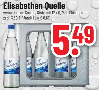 trinkgut Elisabethen Quelle 12x0,75 L Flaschen Angebot