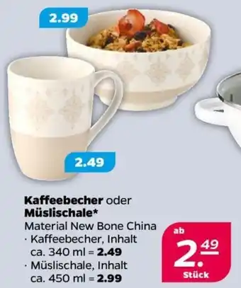 NETTO Kaffeebecher oder Müslischale Angebot