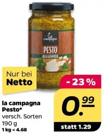 NETTO la campagna Pesto 190 g Angebot