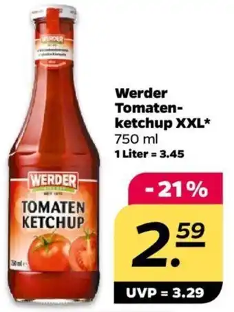 NETTO Werder Tomaten-ketchup XXL* 750 ml Angebot