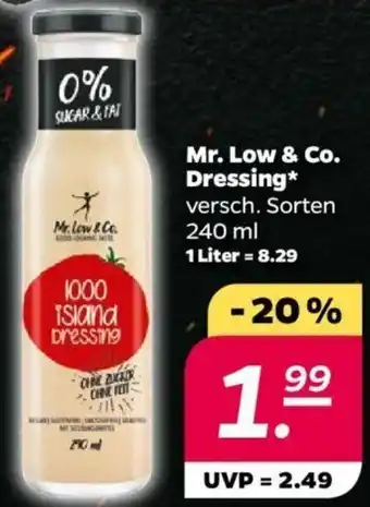 NETTO Mr. Low & Co. Dressing 240 ml Angebot