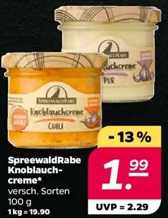 NETTO SpreewaldRabe Knoblauchcreme 100 g Angebot