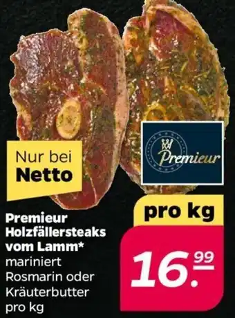 NETTO Premieur Holzfällersteaks vom Lamm Angebot