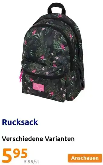 Action Rucksack Angebot